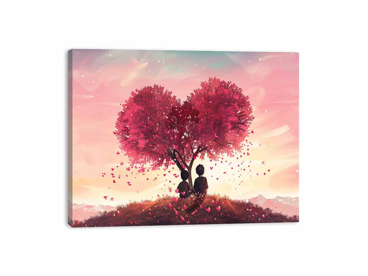 Love Tree  Canvas Art Print-3