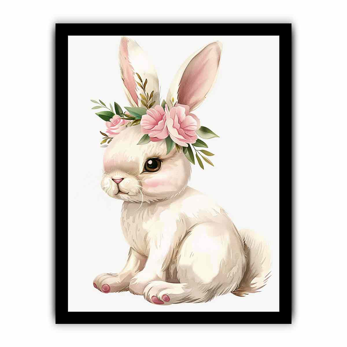 Cute Bunny  Canvas Art Print-7
