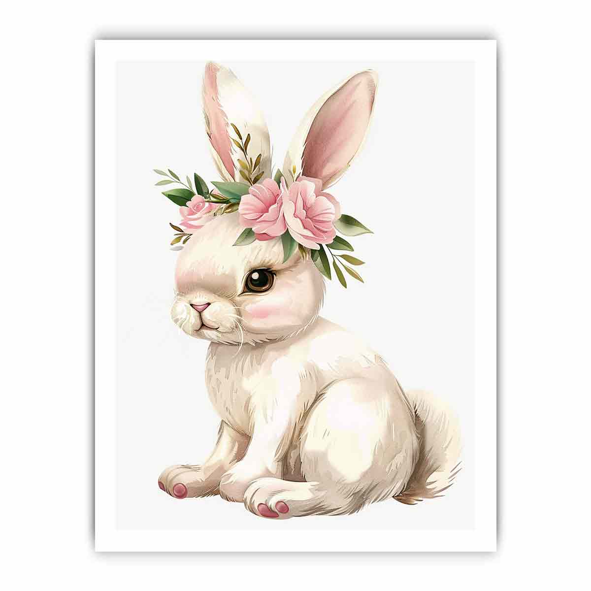Cute Bunny  Canvas Art Print-8