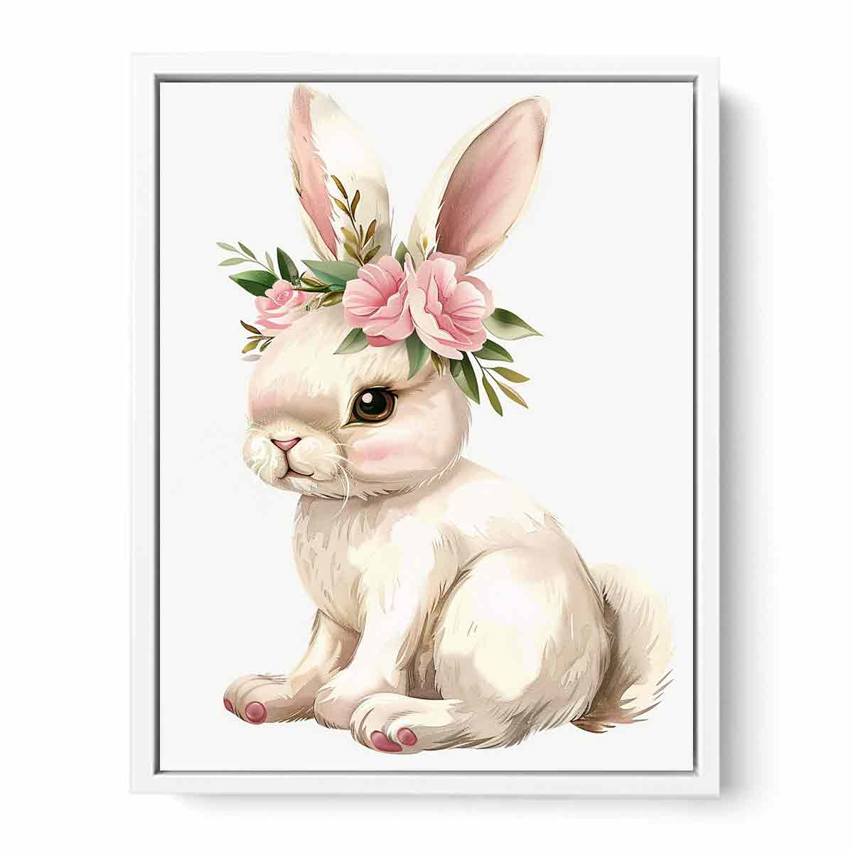 Cute Bunny  Canvas Art Print-5