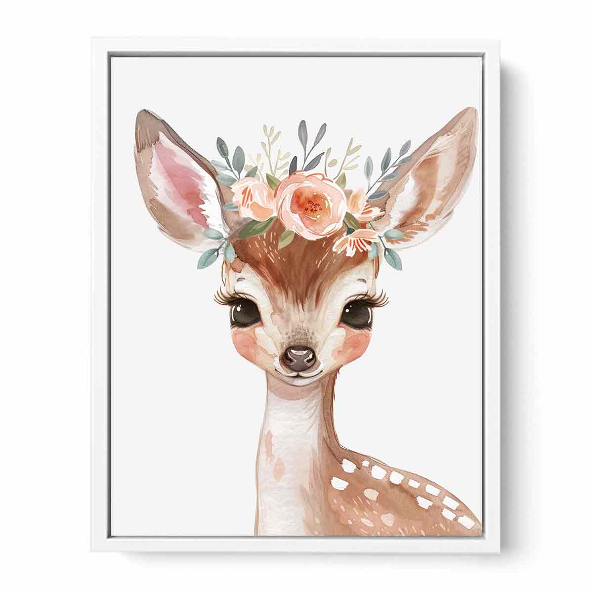 Baby Deer Canvas Art Print-5