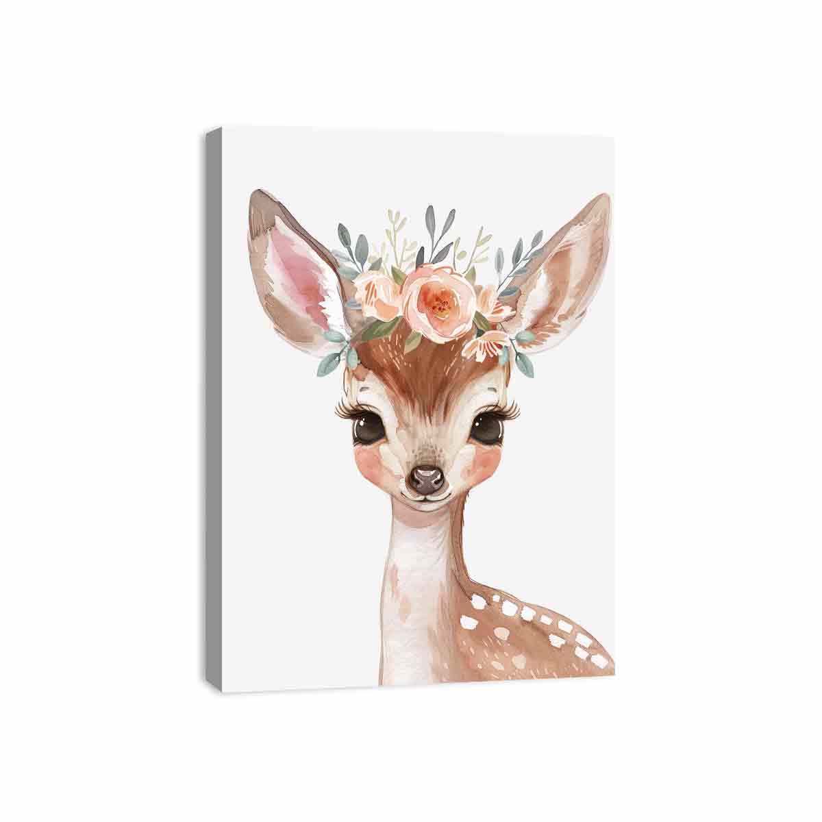 Baby Deer Canvas Art Print-3