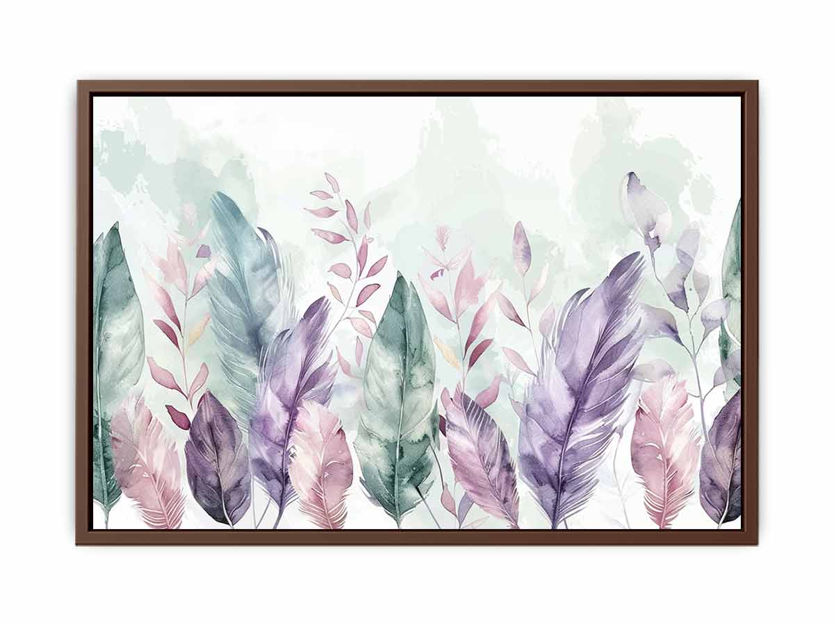 Boho Feathers  Canvas Painting  Print-6