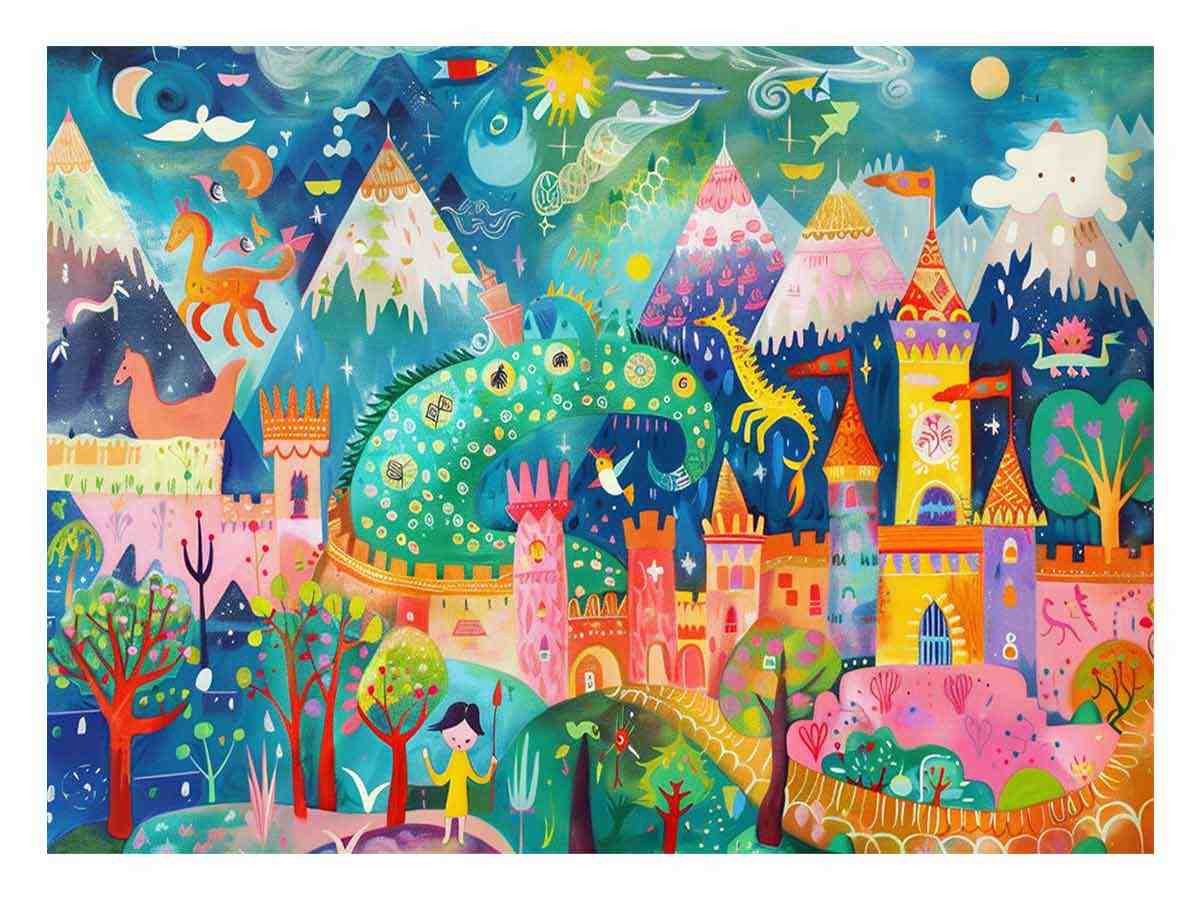 Kids Nursery Art Canvas Art Print-0