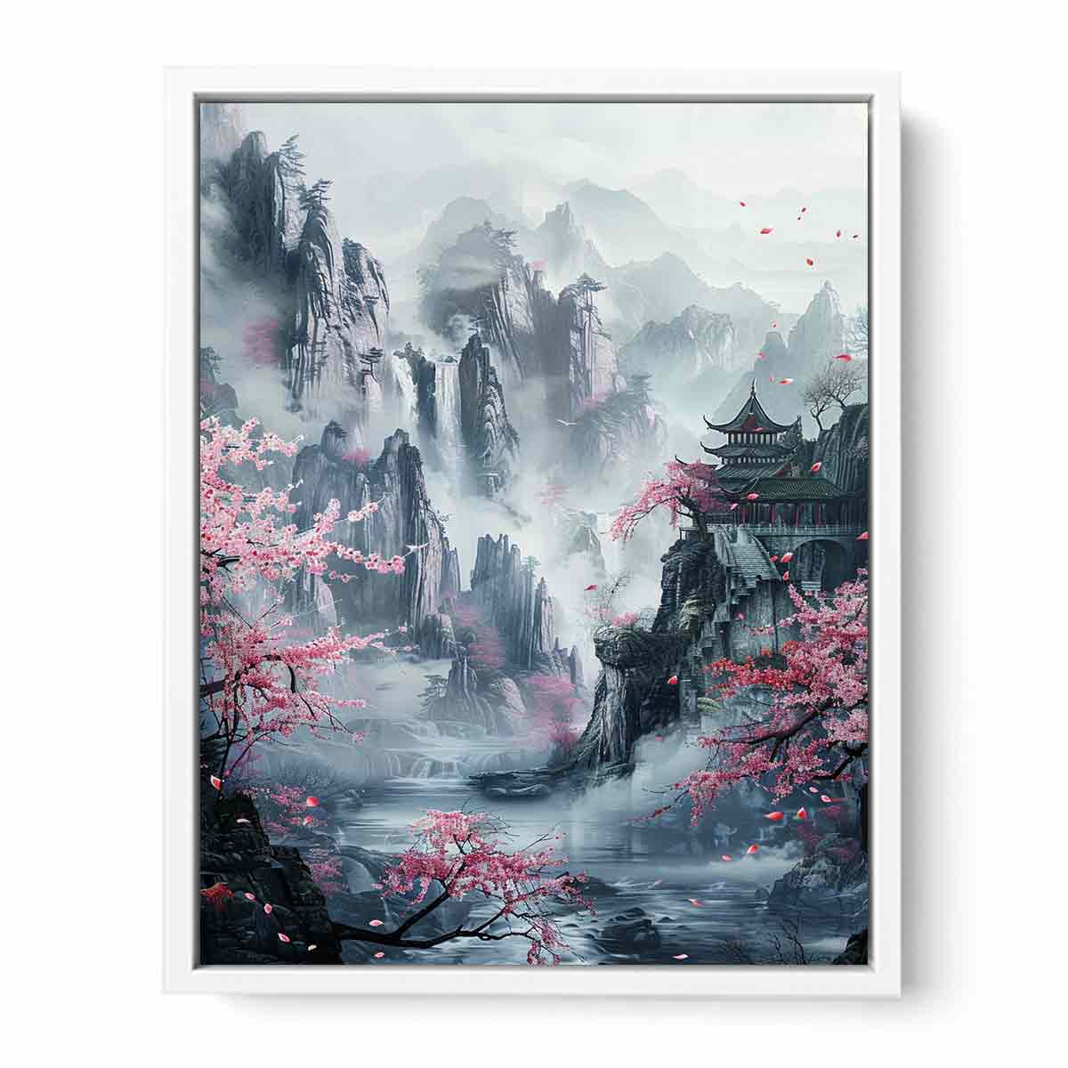 Asian Landscape  Canvas Painting Print-5