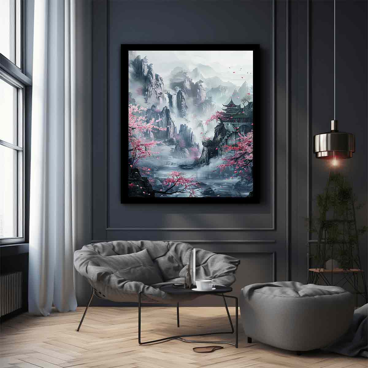 Asian Landscape  Canvas Painting Print-2