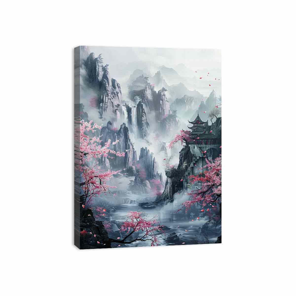 Asian Landscape  Canvas Painting Print-3