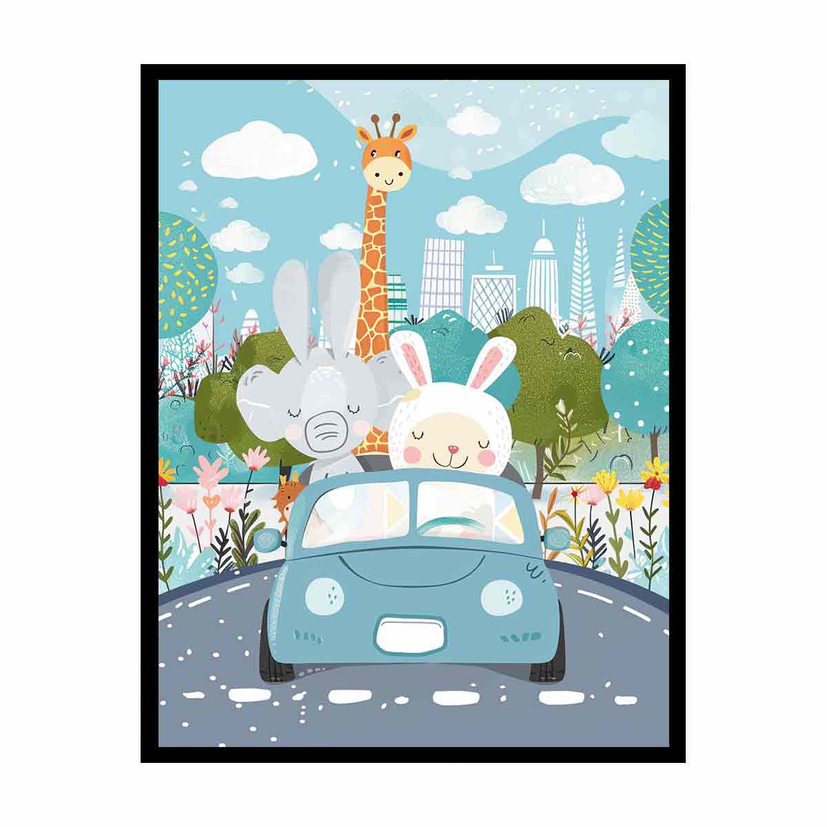 Kids Car  Nursery Wall art  Poster-4