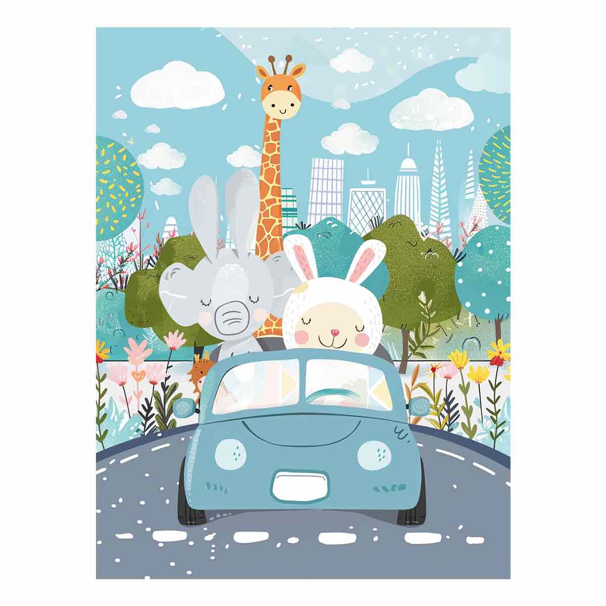 Kids Car  Nursery Wall art  Poster-0