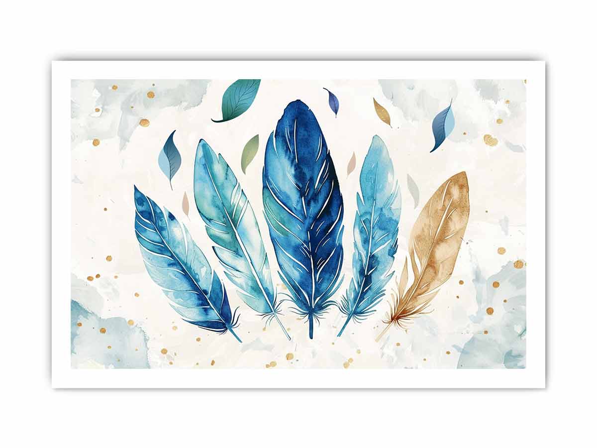 Boho Feathers  Canvas Art Print-8