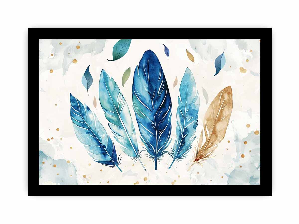 Boho Feathers  Canvas Art Print-7