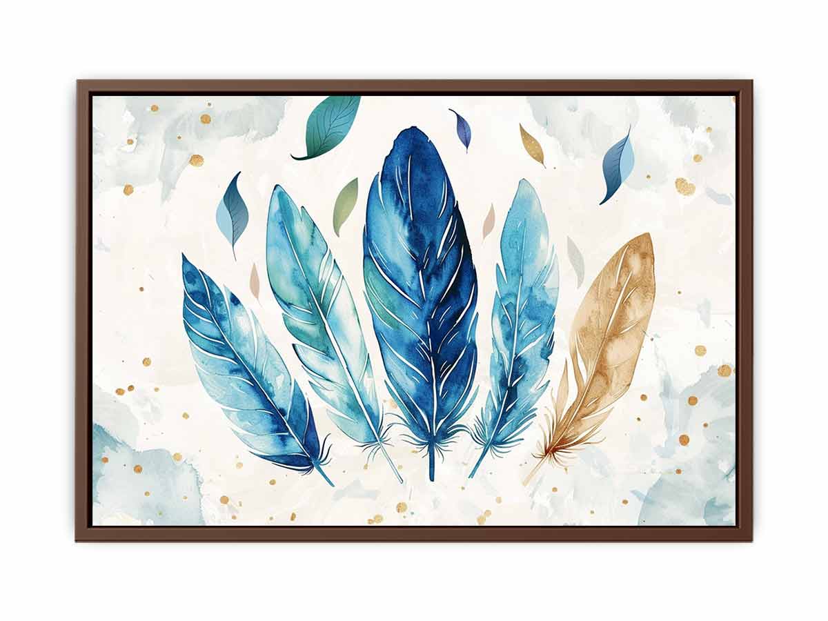 Boho Feathers  Canvas Art Print-6