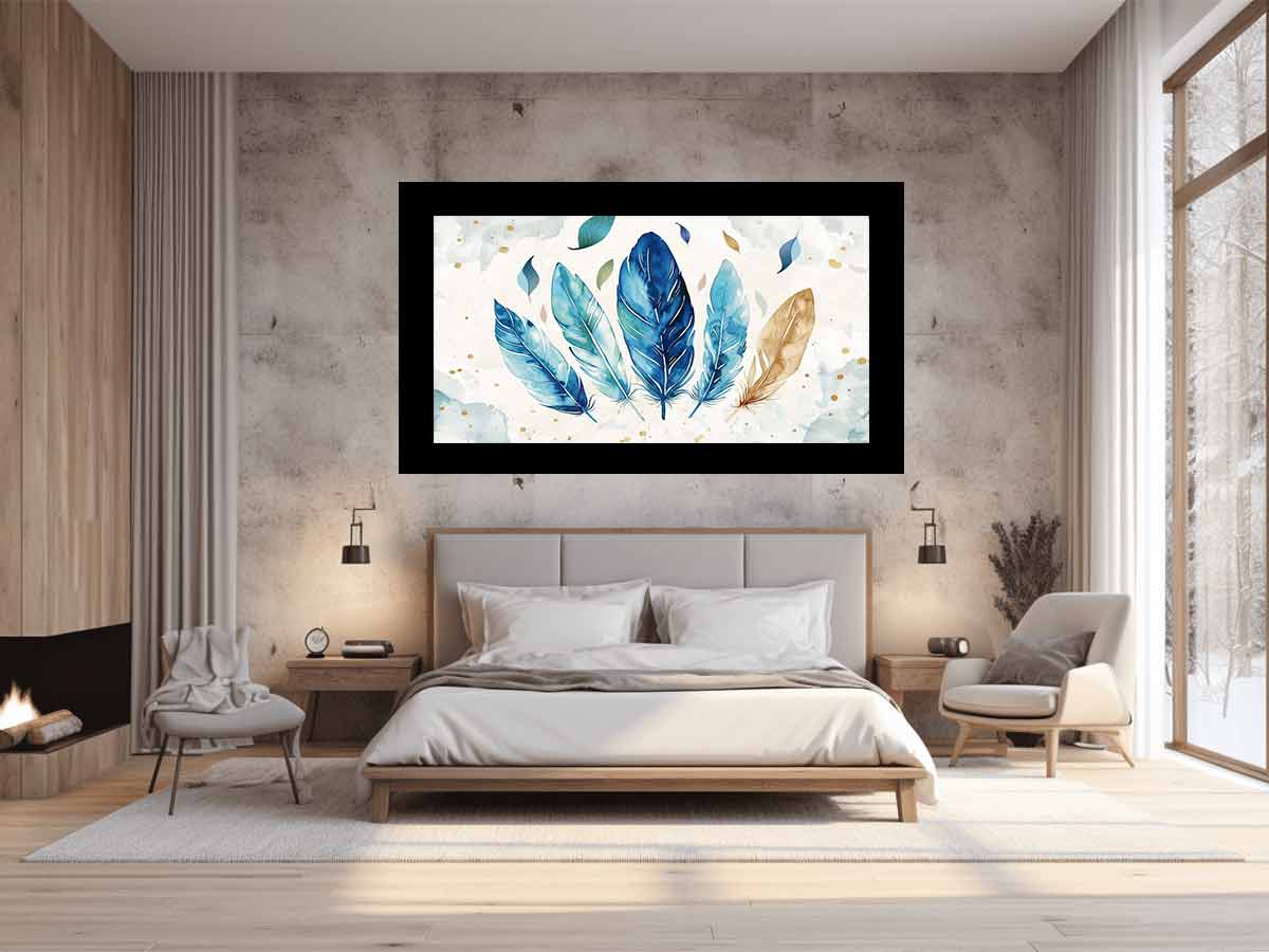 Boho Feathers  Canvas Art Print-1