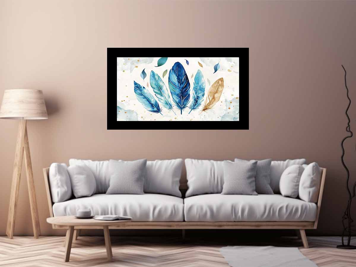 Boho Feathers  Canvas Art Print-2