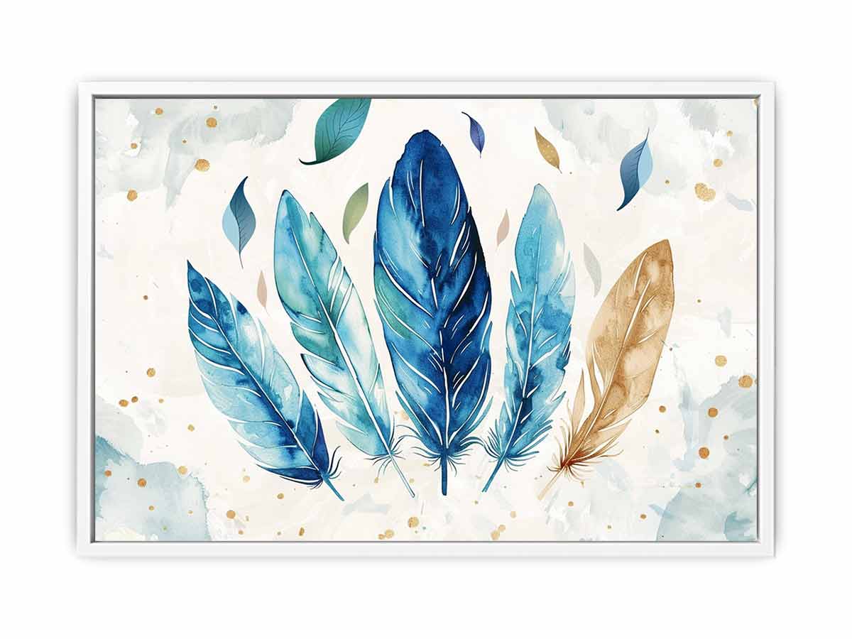 Boho Feathers  Canvas Art Print-5