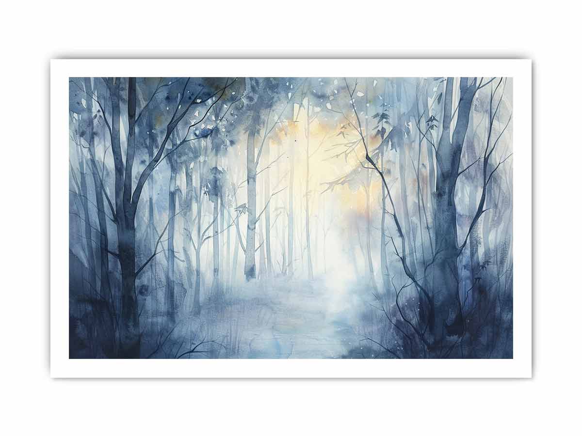 Misty Forest  Canvas Art Print-8