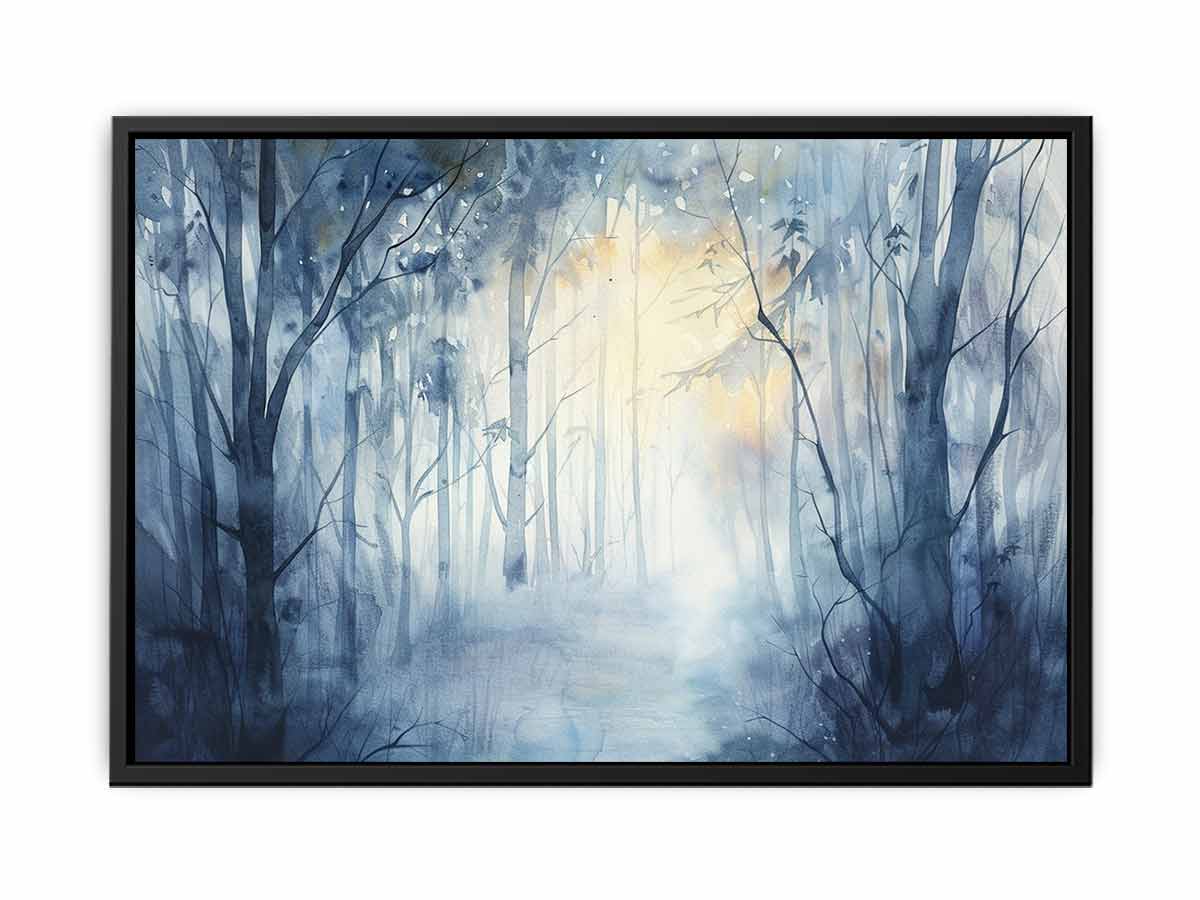 Misty Forest  Canvas Art Print-4