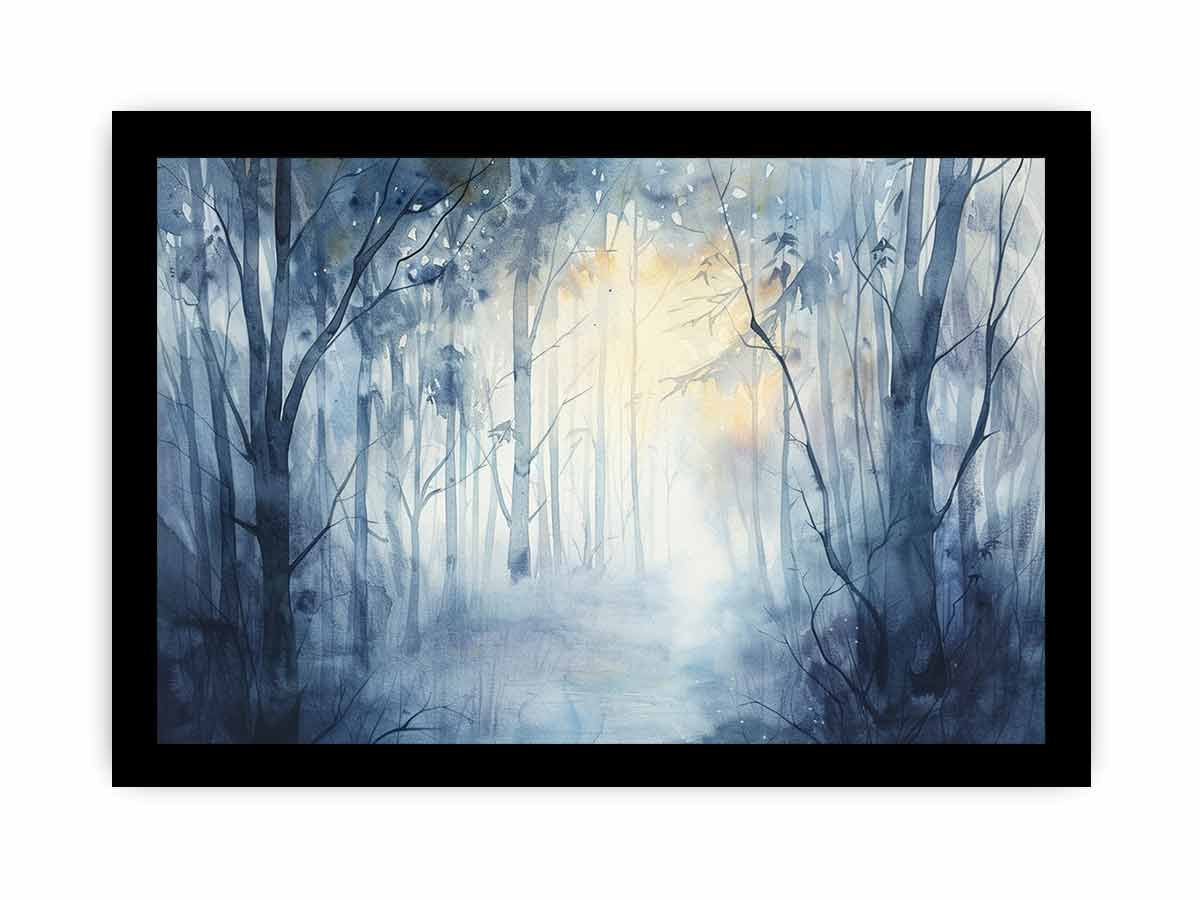 Misty Forest  Canvas Art Print-7