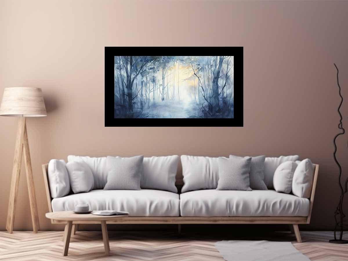 Misty Forest  Canvas Art Print-2