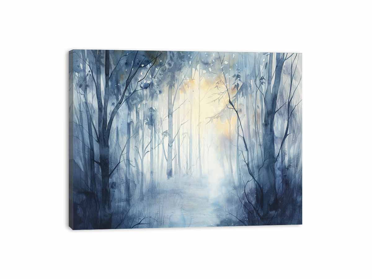 Misty Forest  Canvas Art Print-3