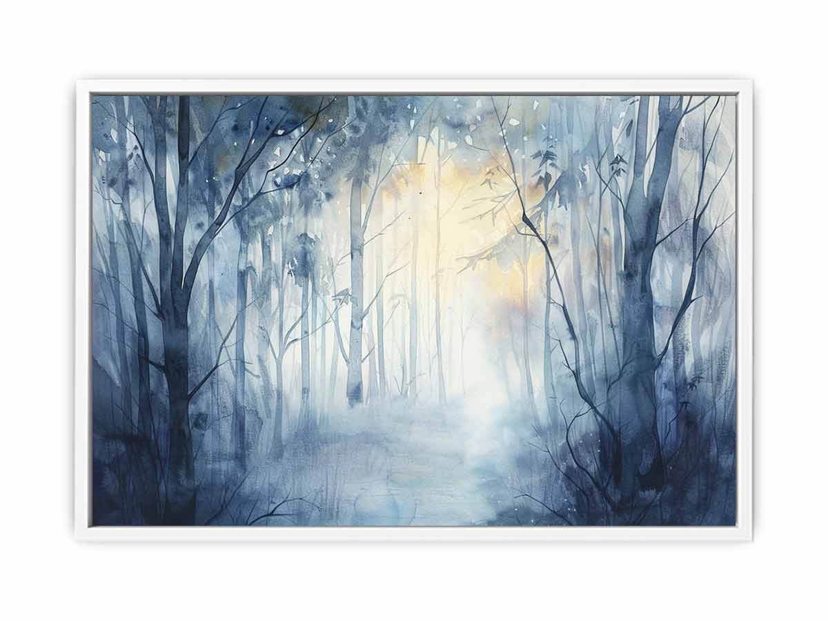 Misty Forest  Canvas Art Print-5