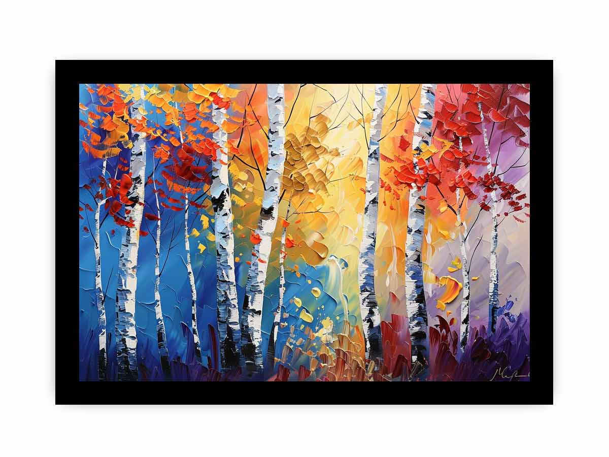 Birch Trees Canvas Art Print-7