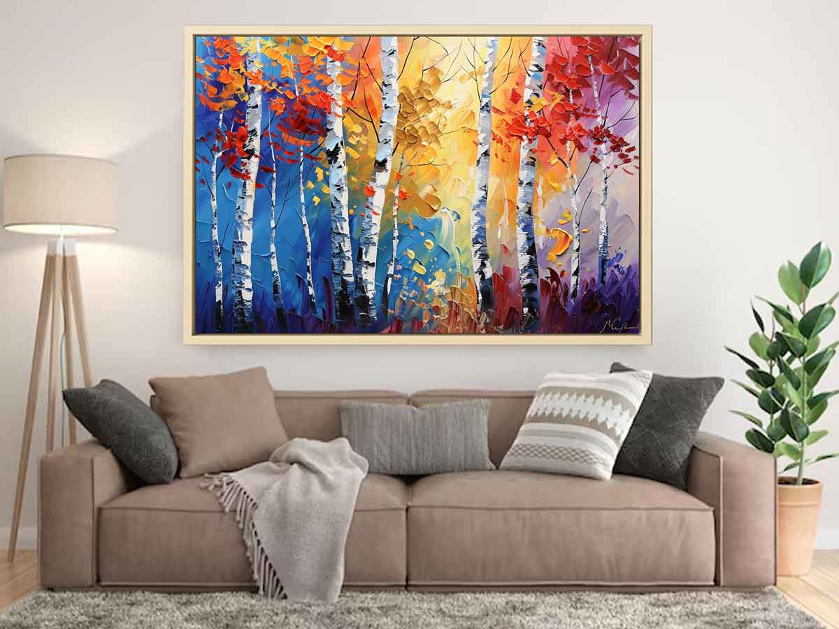 Birch Trees Canvas Art Print-1