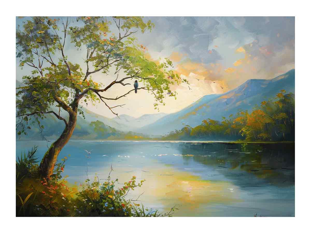 Forest River Canvas Art Print-0