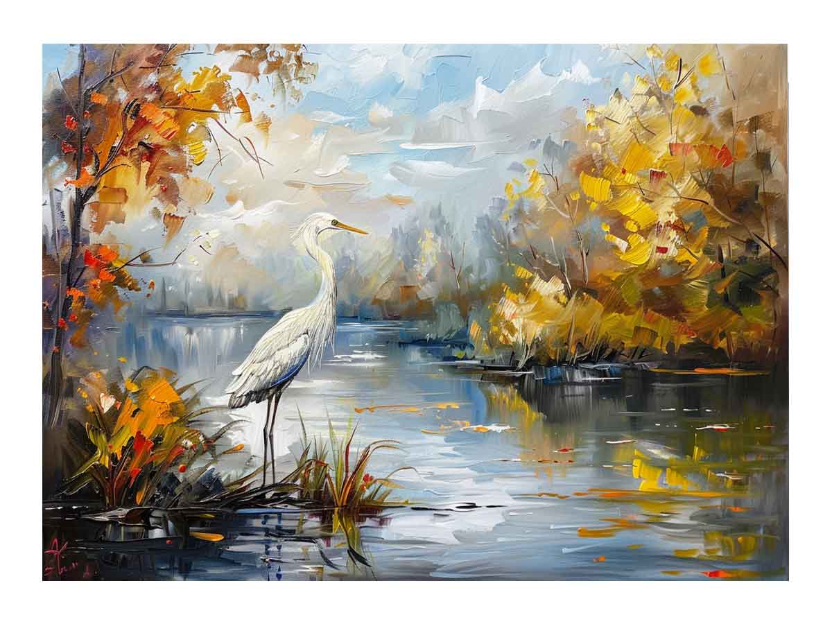 Bird Landscape Canvas Art Print-0