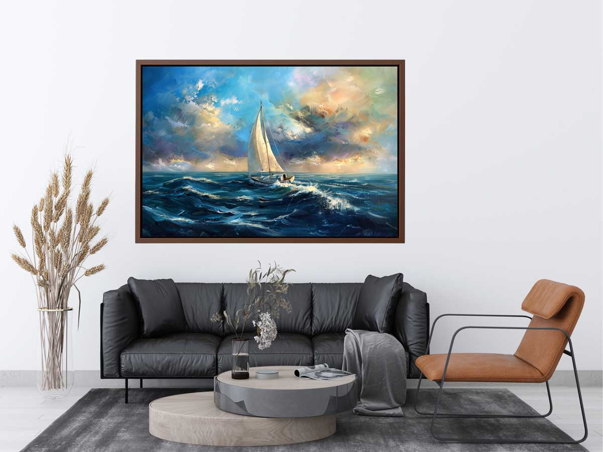 Sailing Boat Canvas Painting On Canvas-2
