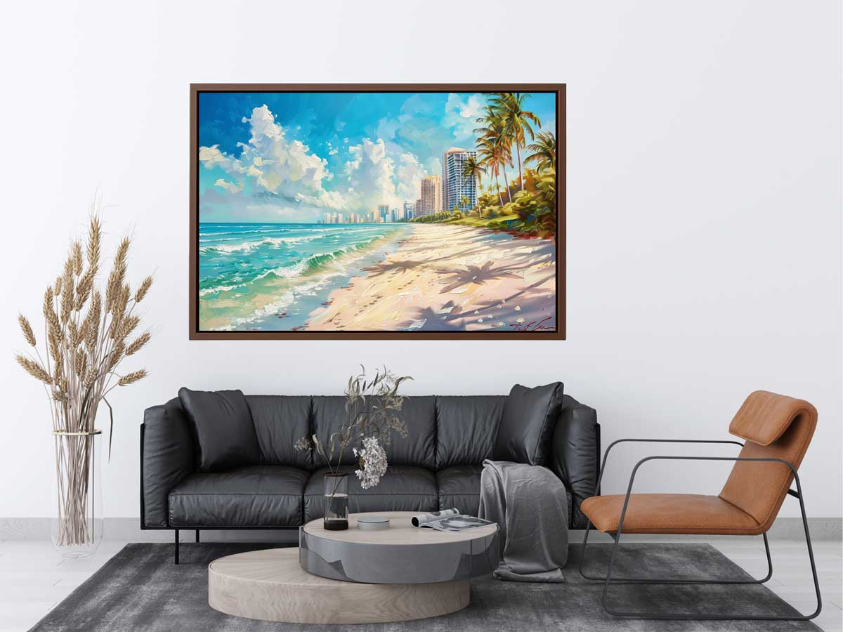 Beach City Canvas Painting On Canvas-2