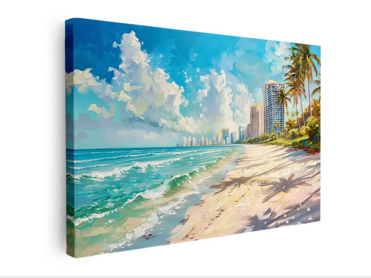 Beach City Canvas Painting On Canvas-3