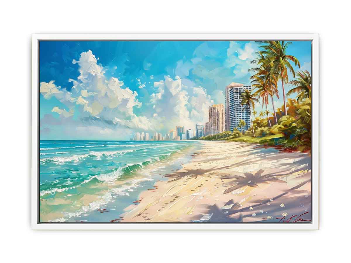 Beach City Canvas Painting On Canvas-5