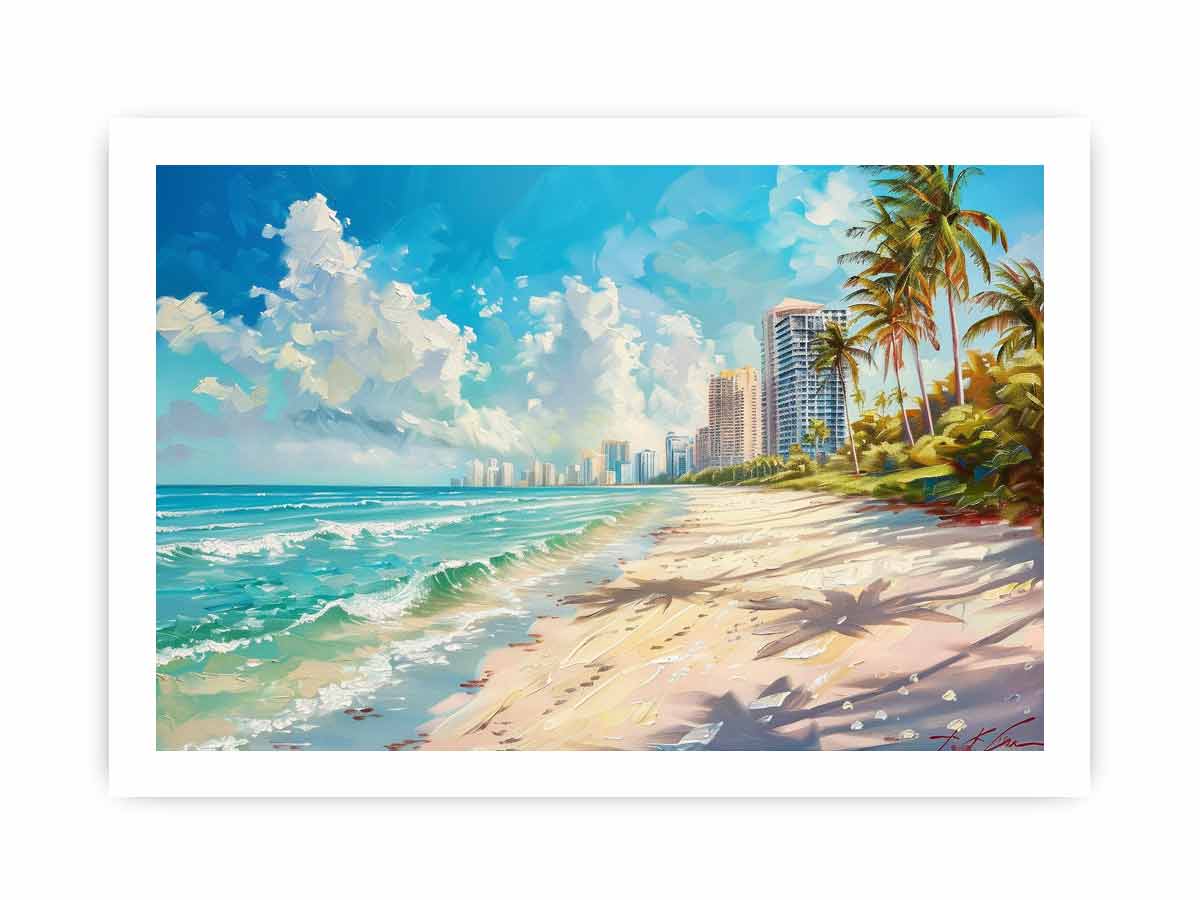 Beach City Canvas Painting On Canvas-8
