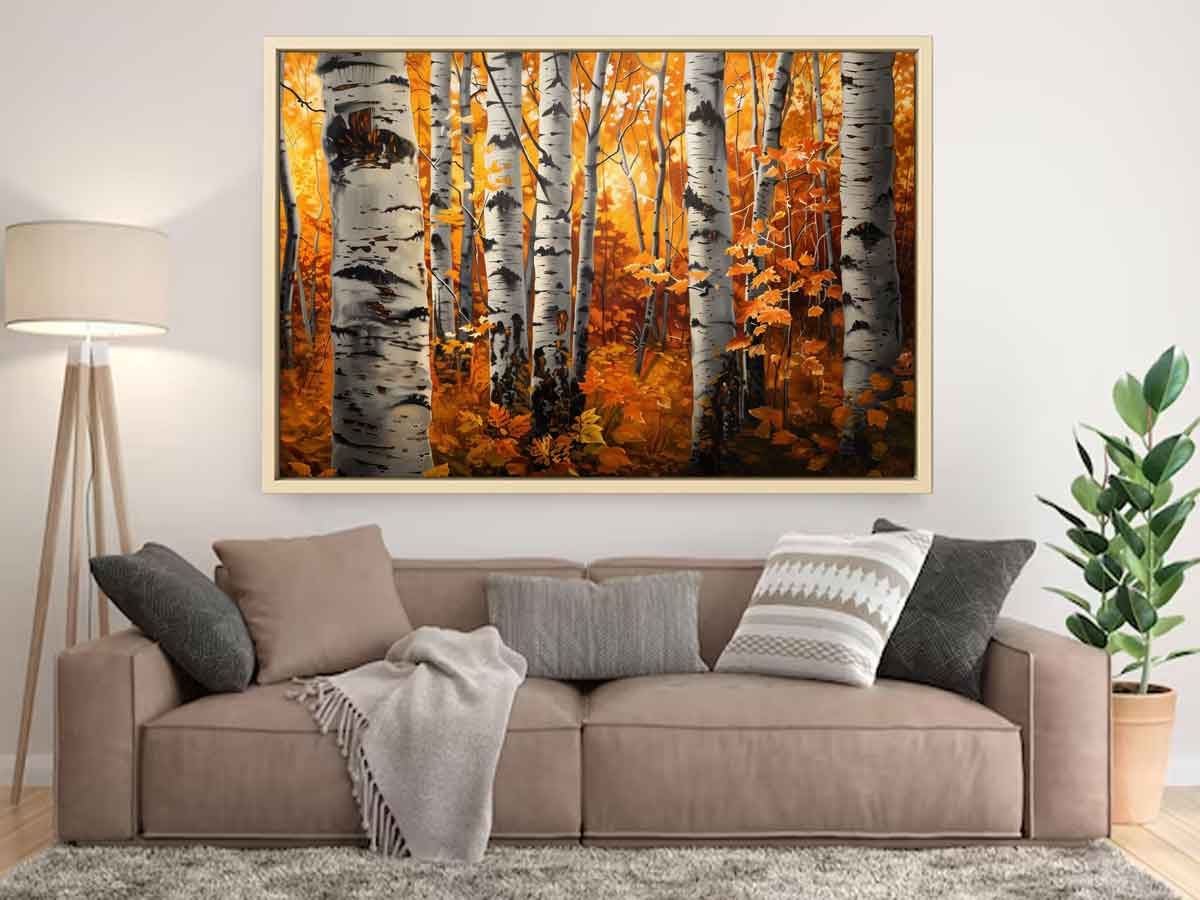 Birch Tree Canvas Art Print Artowrk-1