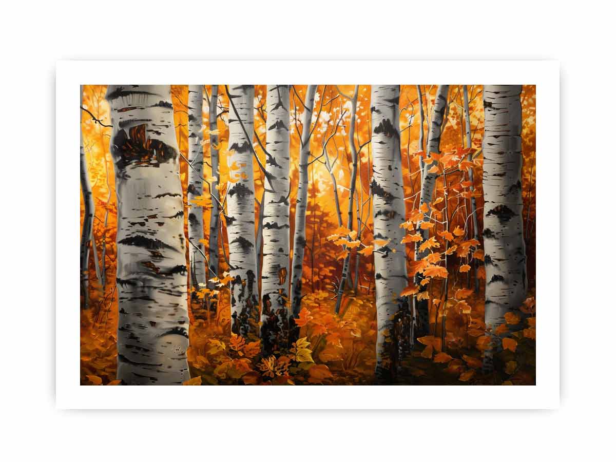 Birch Tree Canvas Art Print Artowrk-8