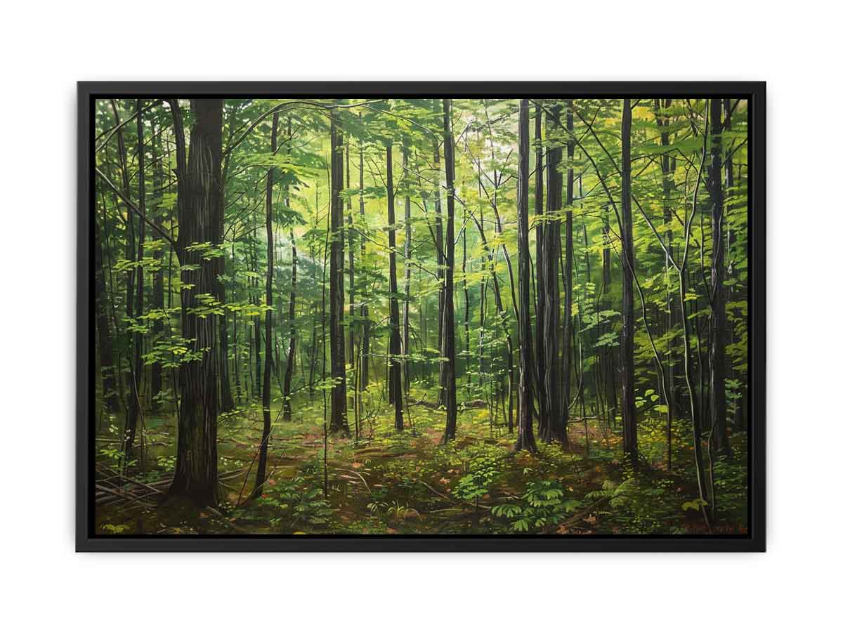 Hardwood Forest Canvas Painting-4