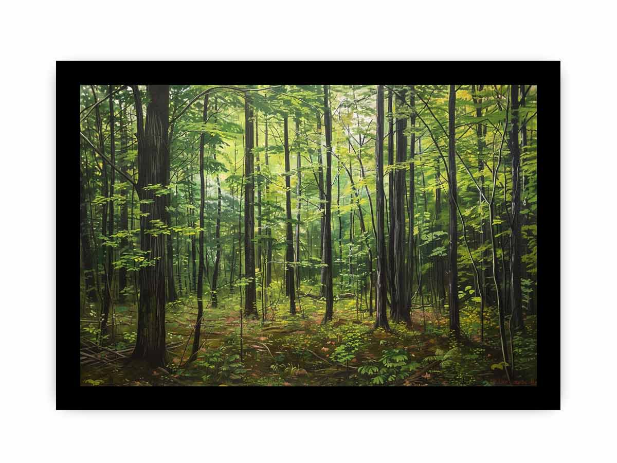 Hardwood Forest Canvas Painting-7