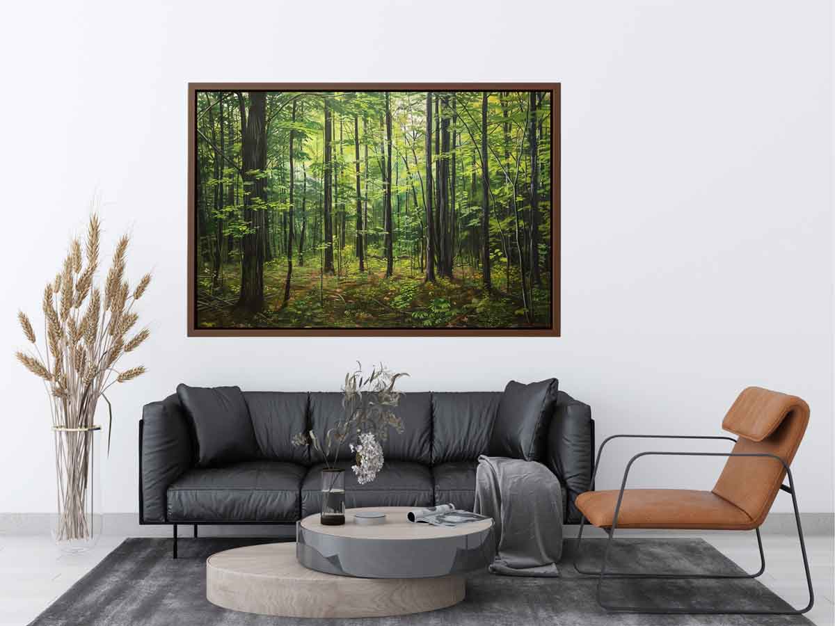 Hardwood Forest Canvas Painting-2