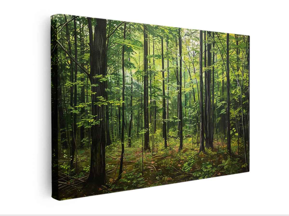 Hardwood Forest Canvas Painting-3