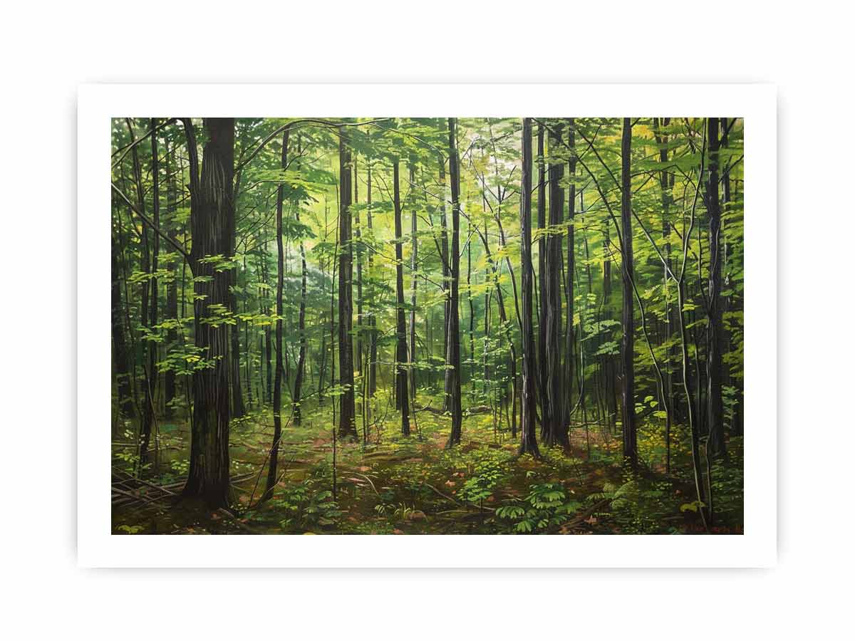 Hardwood Forest Canvas Painting-8