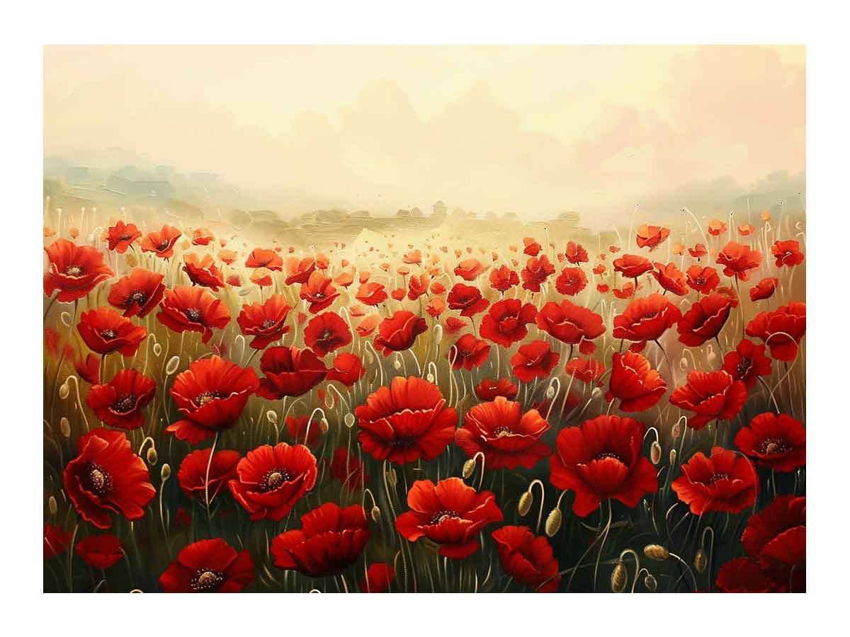 Poppy Field Canvas Artwork-0