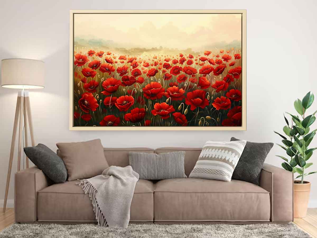 Poppy Field Canvas Artwork-1