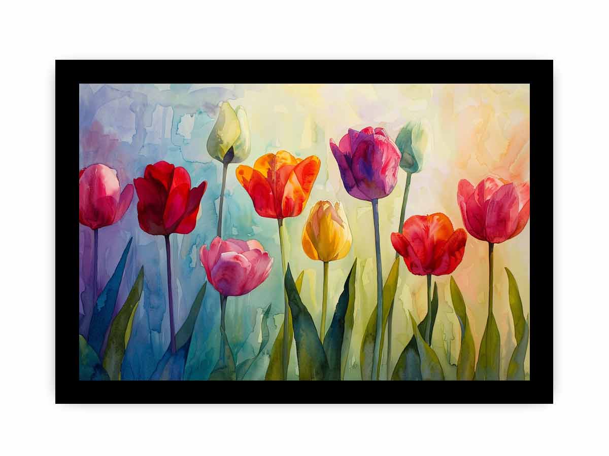 Tulip Canvas Art Print for Living Room-7