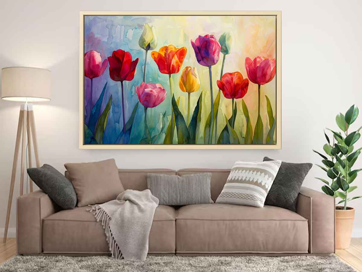 Tulip Canvas Art Print for Living Room-1