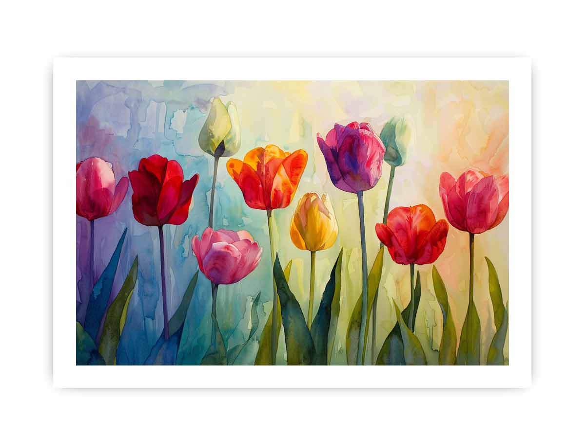 Tulip Canvas Art Print for Living Room-8