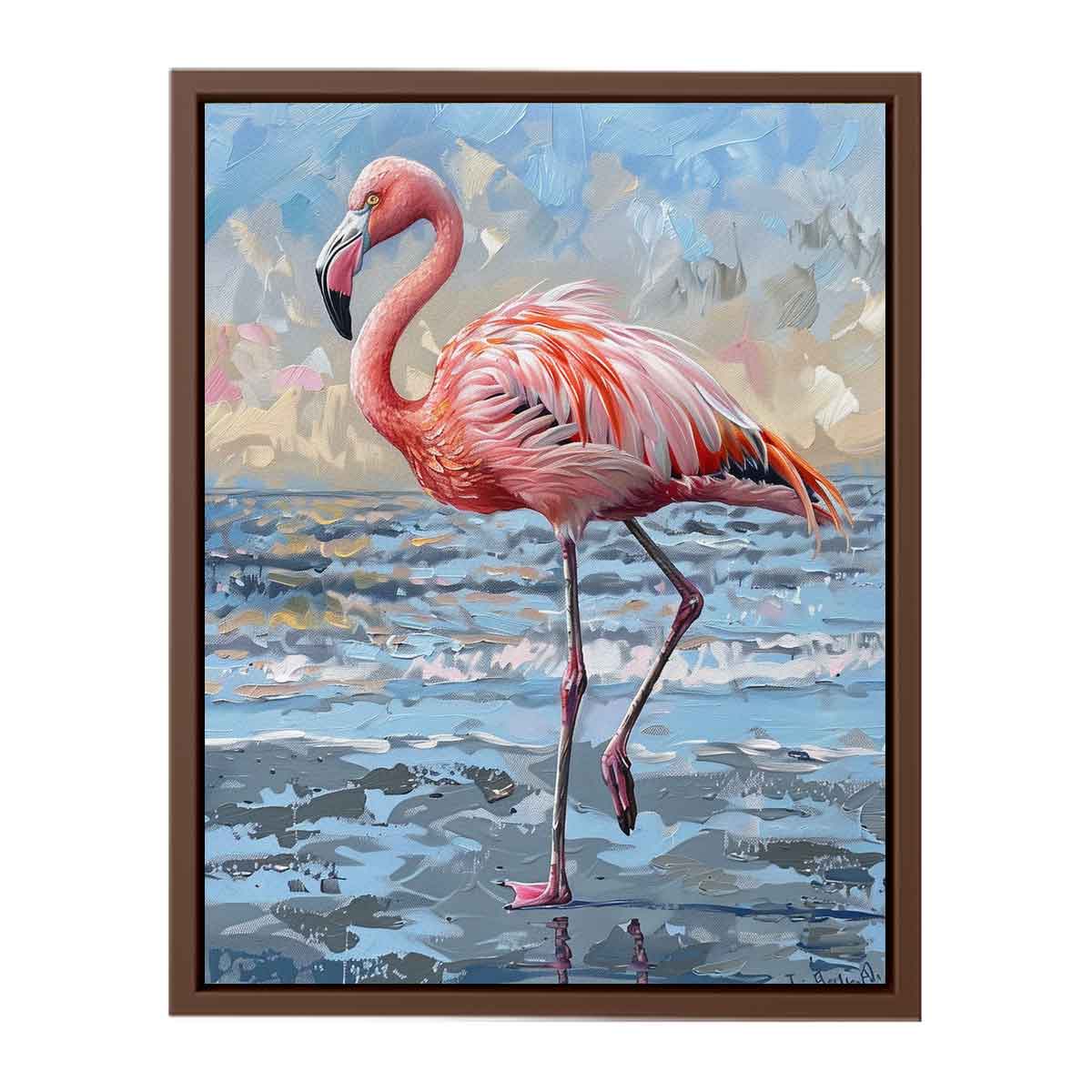 Flamingo Canvas Art Print-6
