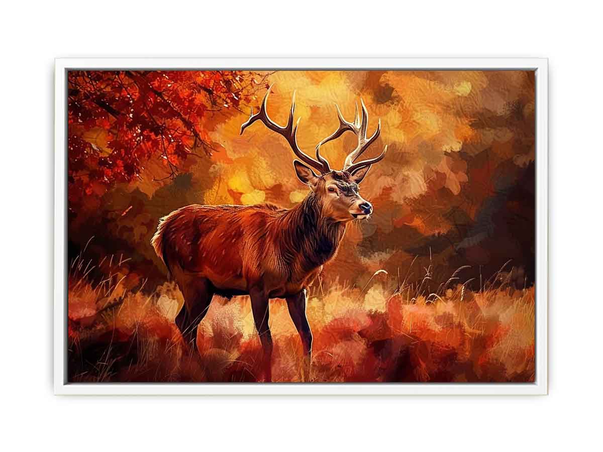 Deer Canvas Painting Print-5