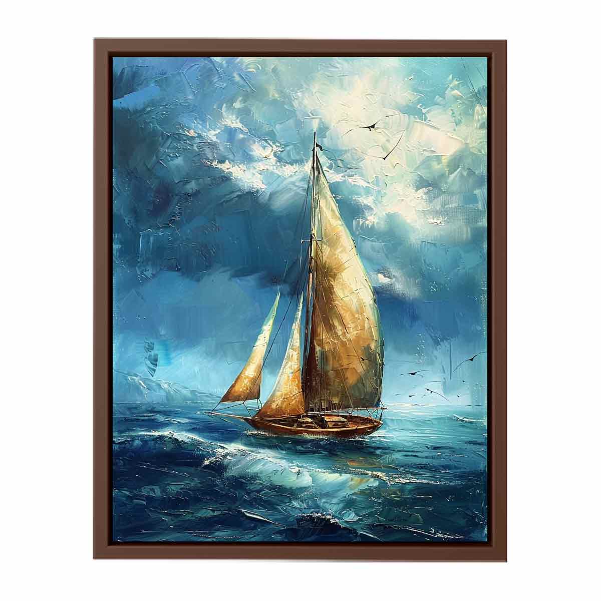 Sailing Boat Canvas Art Print-6