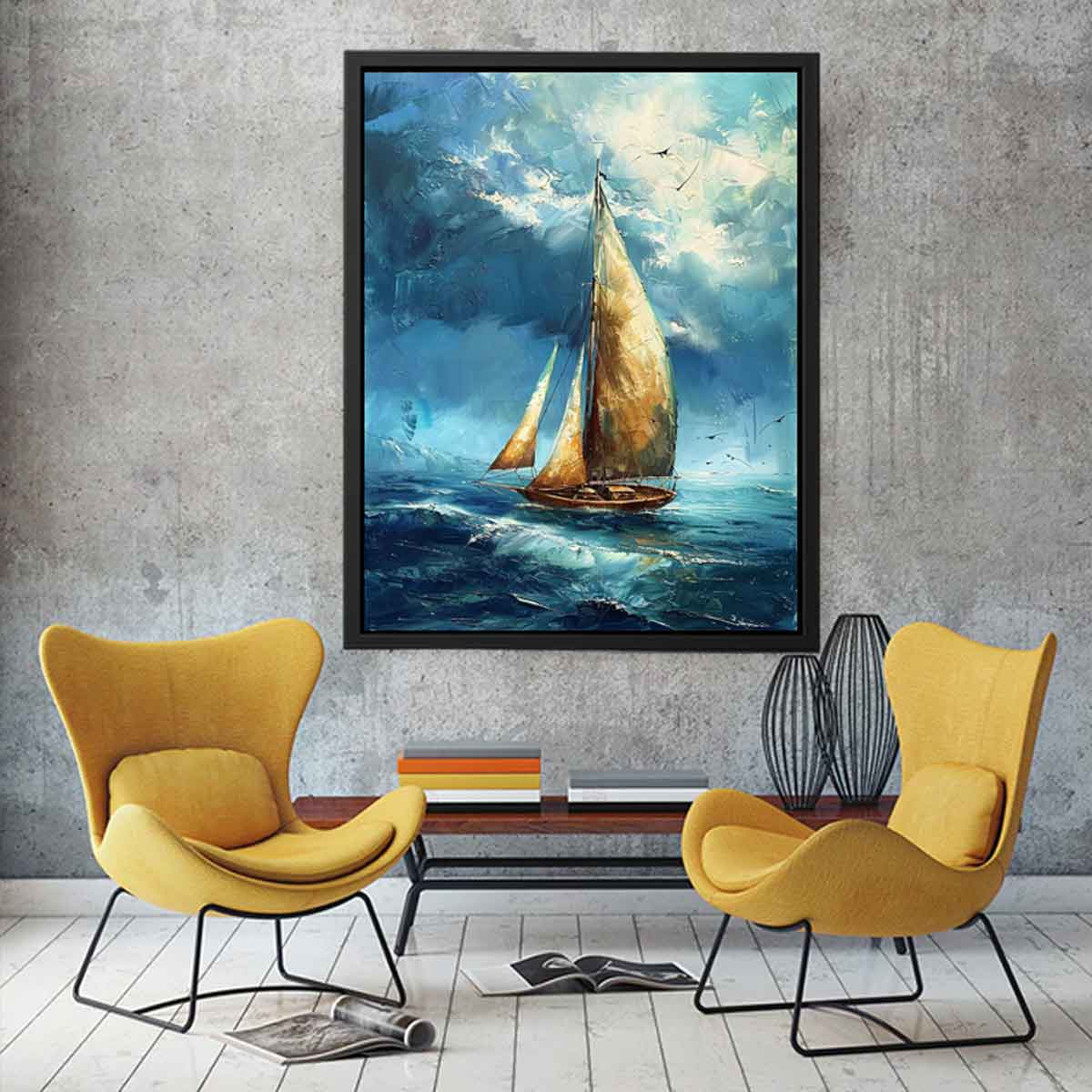 Sailing Boat Canvas Art Print-2